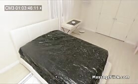 Busty Asian Masseuse Strokes Cock On Hidden Camera
