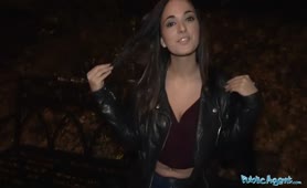 Public Agent Beautiful Spanish Brunette Gets Fucked On Public