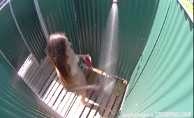 Czech Pool Brunette With Natural Tits Recorded On Cam