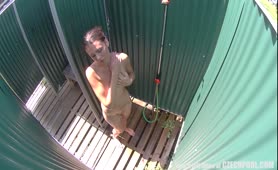 Czech Pool Brunette With Natural Tits Recorded On Cam