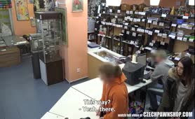 Czech Pawn Shop Cute Czech Brunette Fucked In Shop