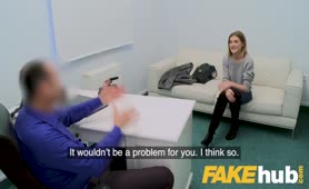 Fake Agent Horny Slut With Shaved Pussy Gets Fucked
