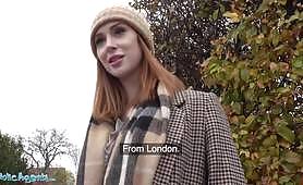 Public Agent Perfect Long Haired Redhead Fucked For Money