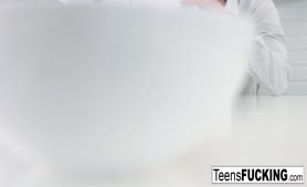 Cute Blonde Tyried Anal In The Kitchen