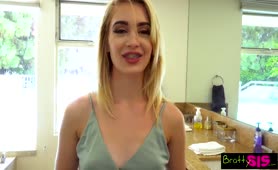BrattySis Blonde Stepsister Is Waiting For Brothers Cum