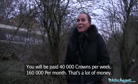 Public Agent Czech Milf With Perfect Tits Fucked In Woods At Night