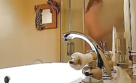 Camera Records His Sister In Bathroom