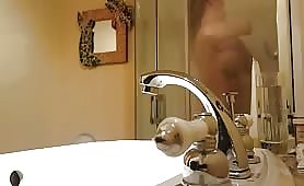 Camera Records His Sister In Bathroom