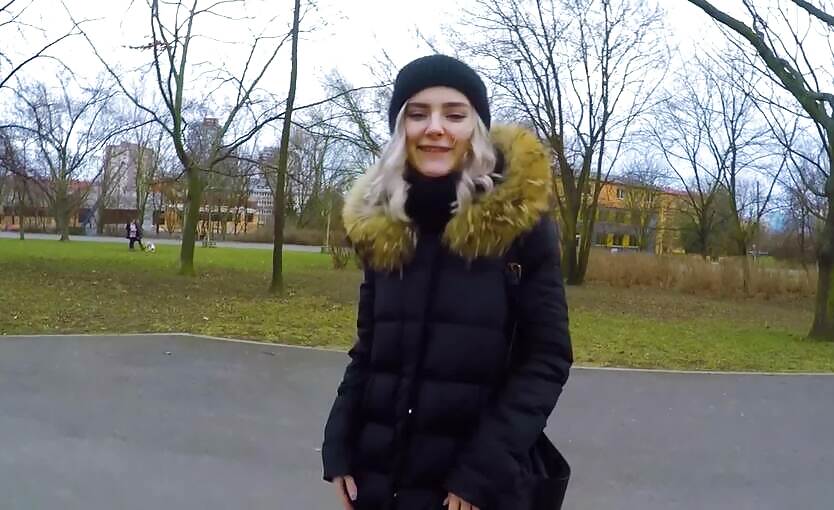 Eva Elfie Cute Teen Swallows Cum For Cash, Public Blowjob In The Park