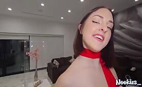 Valentine Creampie! Porn Newcomer Lucy Lotos POV