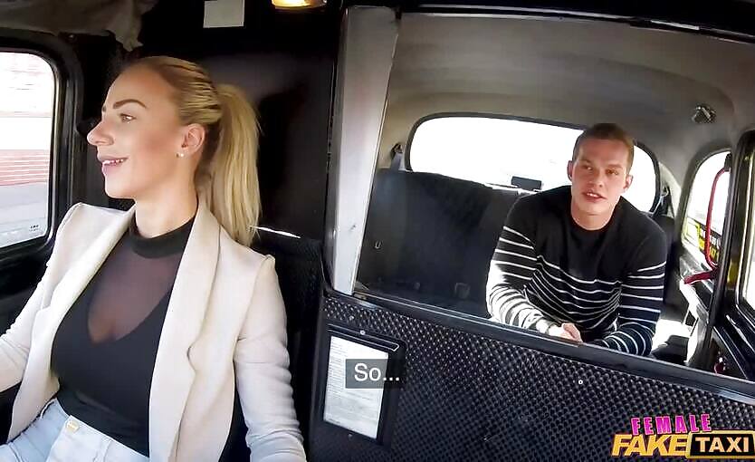 Female Fake Taxi Sad Boy Licks Her After A Breakup
