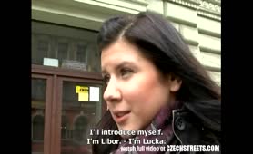 Czech Streets Pretty Czech Brunette Loved Public Sex And Money