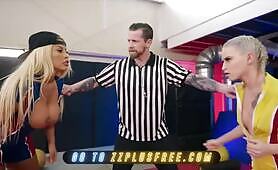 Brazzers Pretty Hot Blonde Babes Fight For Sex