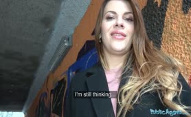 Public Agent Hot Sex In Public With Russian Brunette