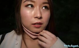 Public Agent Sexy Asian Got A Lot Of Euros For Quick Fuck