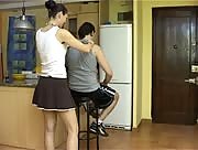 Freaky Euro Girls Punish Slave