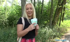 Public Agent Cute British Blonde Hardly Fucked Outdoors