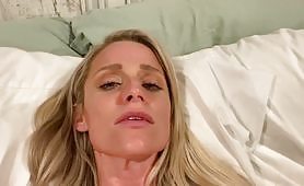 Blonde Chick Is Trying Some New Toys