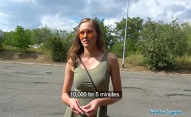 Public Agent Pretty 19 Years Old Brunette Teen Fucked Outdoors