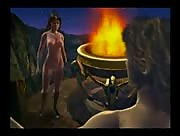 3D Animated Jerk Job Dude Gets Jerked Off And Sucked By 3 Chicks