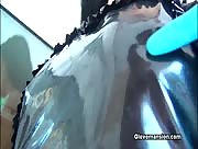 Latex Doll Handjob